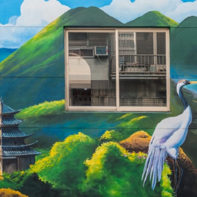 鳳山開漳聖王廟牆面彩繪